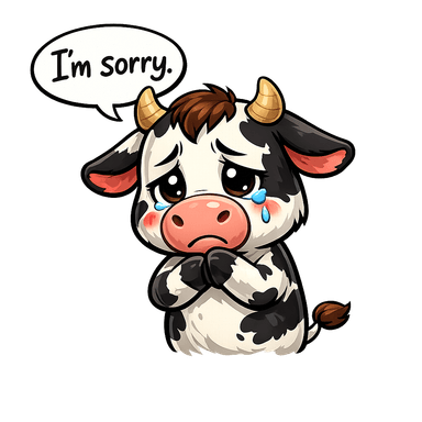 Sad cow